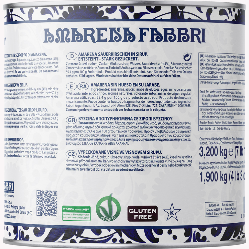 FABBRI AMARENA 18/20 3,2kg